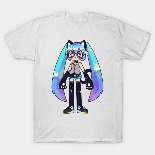 Twin tails T-Shirt by miooaoyamyam